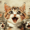 Cute Kitty Selfie Diamond Painting