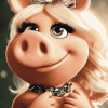 Cute Miss Piggy Cartoon Diamond Painting