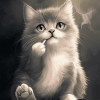 Cute Persian Kitty Diamond Painting