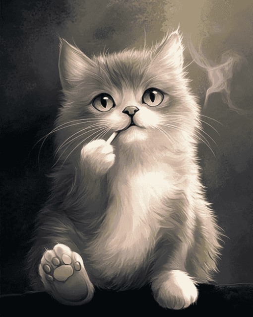 Cute Persian Kitty Diamond Painting