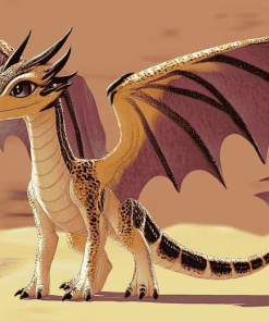 Cute Sandwing Dragon Diamond Painting