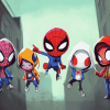 Cute Spidey and Superhero Friends Diamond Painting