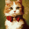 Cute Victorian Kitty Diamond Painting