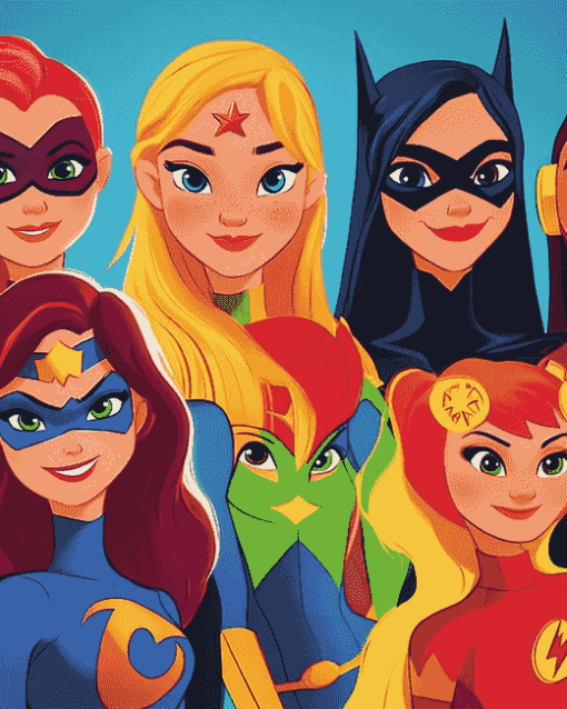 DC Super Hero Girls Animation Diamond Painting