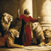 Daniel in the Lions Vintage Diamond Painting