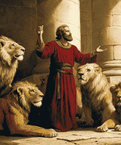 Daniel in the Lions Vintage Diamond Painting