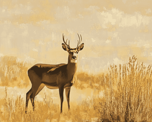 Desert Deer Wildlife Diamond Painting