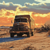 Desert Old Truck Diamond Painting