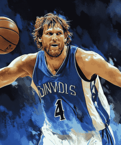 Dirk Nowitzki Basketball Diamond Painting