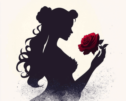 Disney Beauty Silhouette Diamond Painting