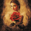 Disney Belle Rose Diamond Painting