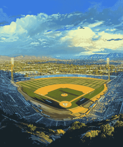 Dodger Stadium Los Angeles Diamond Painting