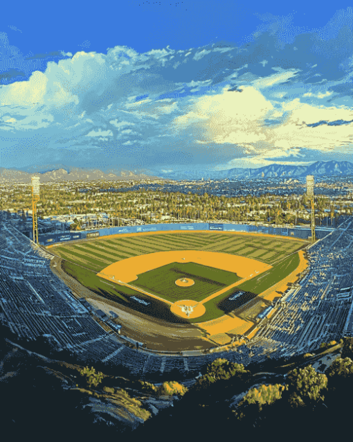 Dodger Stadium Los Angeles Diamond Painting