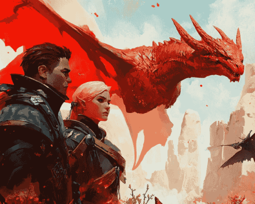 Dragon Age Dragons Diamond Painting