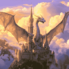 Dragon and Castle Fantasy Diamond Painting