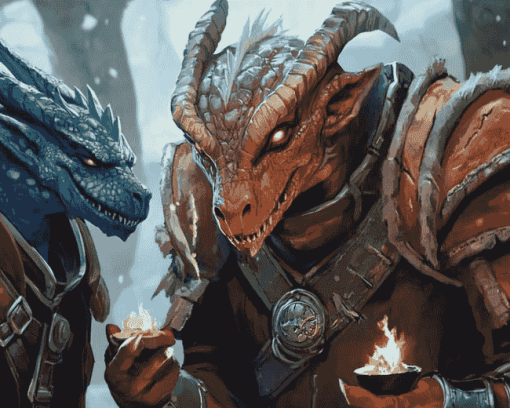 Dragonborn Characters Video Game Diamond Painting