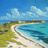 Dry Tortugas Beach Island Diamond Painting