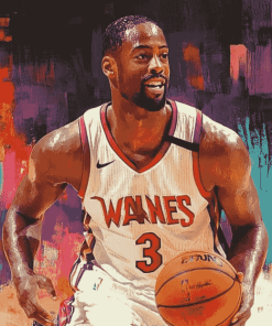 Dwayne Wade NBA Legend Diamond Painting