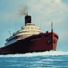 Edmund Fitzgerald Ship Diamond Painting