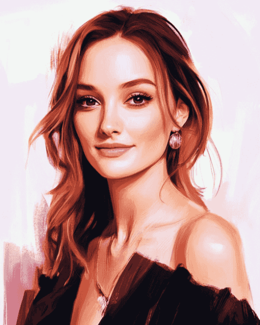 Elegant Leighton Meester Diamond Painting