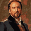 Elegant Nicolas Cage Diamond Painting