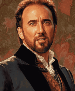 Elegant Nicolas Cage Diamond Painting