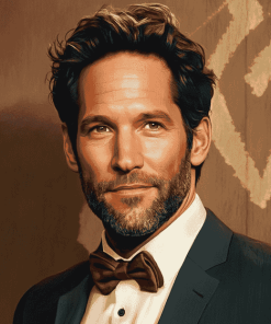 Elegant Paul Rudd Celebrity Diamond Painting