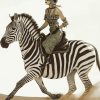 Elegant Woman Riding Zebra Diamond Painting