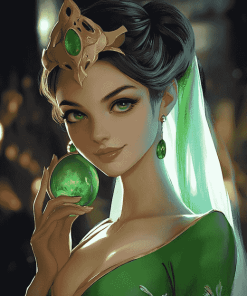 Emerald Princess Animation Diamond Painting