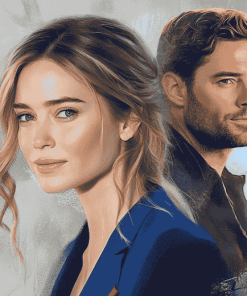 Emily Blunt and John Krasinski Diamond Painting