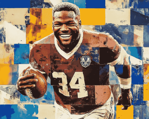 Emmitt Smith Famous Footballer Diamond Painting