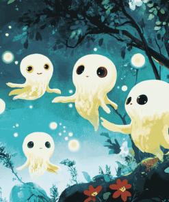 Enchanted Kodama Anime Diamond Painting