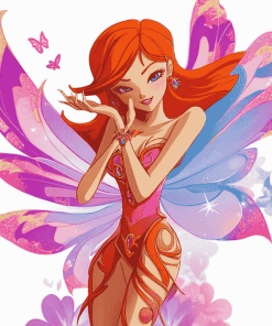 Enchanting Bloom Winx Fantasy Diamond Painting