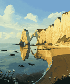 Etretat Beach Diamond Painting