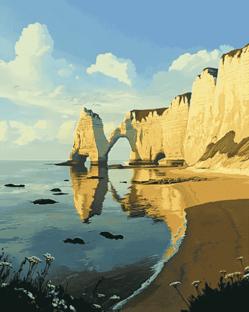 Etretat Beach Diamond Painting