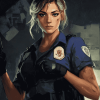 FBI Girl Cartoon Diamond Painting