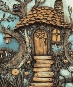 Fairy House Fantasy Diamond Painting