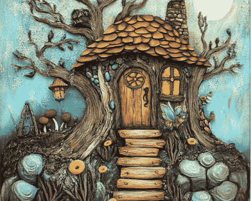 Fairy House Fantasy Diamond Painting