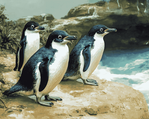 Fantasy Fairy Penguins Diamond Painting