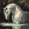 Fantasy Horse in Water Diamond Painting