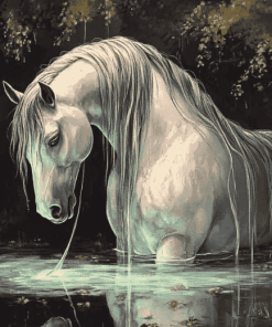 Fantasy Horse in Water Diamond Painting