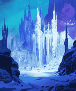 Fantasy Ice Palace Animation Diamond Painting