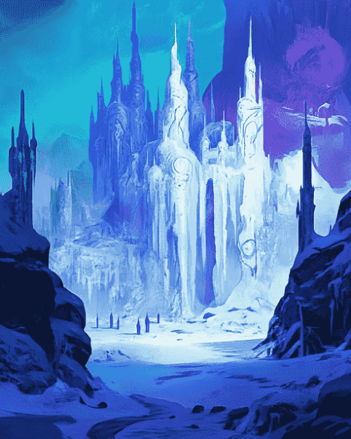 Fantasy Ice Palace Animation Diamond Painting