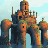 Fantasy Laputa Castle Animation Diamond Painting