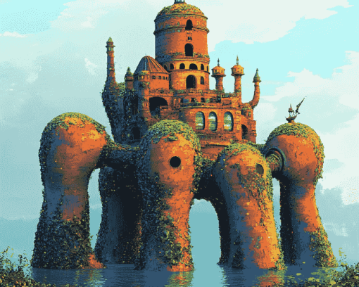 Fantasy Laputa Castle Animation Diamond Painting