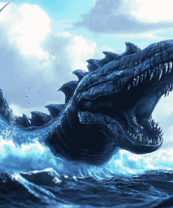 Fantasy Sea Serpent Diamond Painting