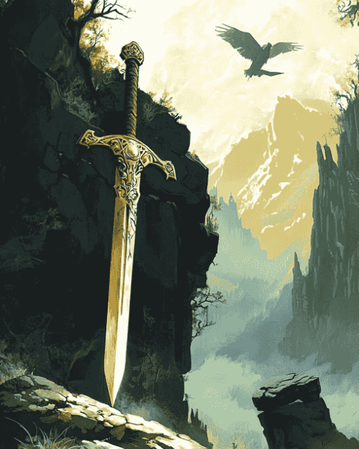 Fantasy Sword Adventure Diamond Painting