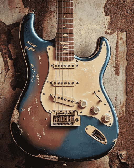 Fender Guitar Diamond Painting