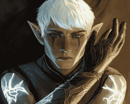 Fenris Dragon Age Character Diamond Painting