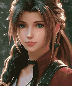 Final Fantasy Aerith Diamond Painting